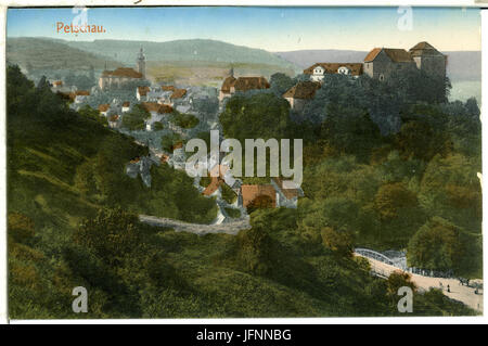 01042-Petschau-1899-Blick nach Petschau-Brück & Sohn Kunstverlag Banque D'Images