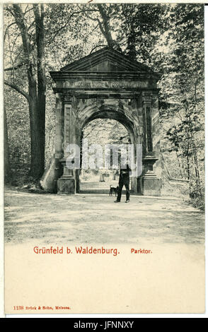 01138-Grünfeld-1899-Parktor-Brück & Sohn Kunstverlag Banque D'Images