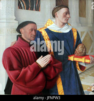 1454 Fouquet Étienne Chevalier mit dem hl. Stephanus anagoria Banque D'Images