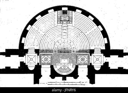 1810 Ständesaal aufgehellt Grundriss, Fridericianum Banque D'Images
