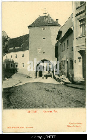 01876-Geithain-1901-Unteres Tor-Brück & Sohn Kunstverlag Banque D'Images