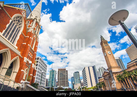 Rue Albert Brisbane Queensland Australie Uniting Church Banque D'Images