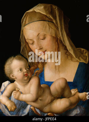 Albrecht Dürer - La Vierge et l'enfant avec une poire - Google Art Project Banque D'Images