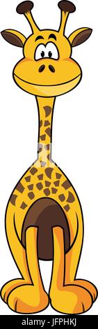 Girafe mignon Illustration de Vecteur