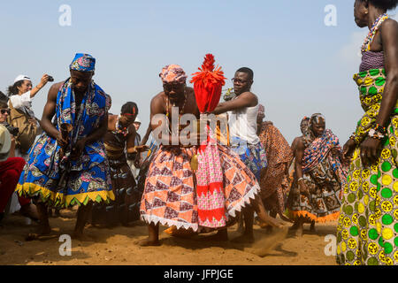 Célébration vaudou au Bénin Banque D'Images