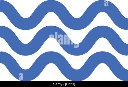 Les lignes avec forme, effet billowy. Les lignes en zigzag, ondulées. Illustration de Vecteur