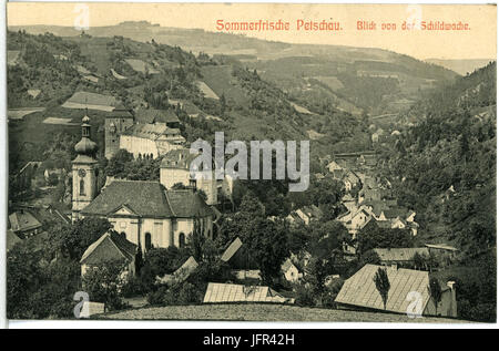 13776-Petschau-1912-Blick auf der von Schildwache-Brück Petschau & Sohn Kunstverlag Banque D'Images