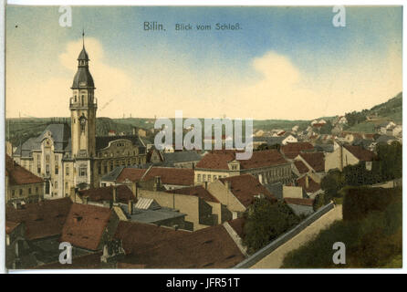 14399-bil-1912-Blick vom Schloß auf Bilin-Brück & Sohn Kunstverlag Banque D'Images