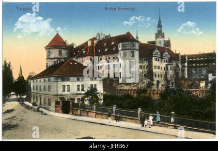 18454-Torgau-1914-Schloß Hartenfels mit Garnisonsbäckerei-Brück & Sohn Kunstverlag Banque D'Images