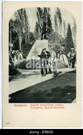 10473-Budapest-1908-Kronprinz Rudolf - Denkmal-Brück & Sohn Kunstverlag Banque D'Images