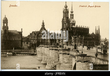 18902 Dresden-1915-walter-Brücke-Brück & Sohn Kunstverlag Banque D'Images