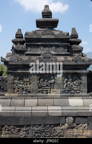 Candi Borobudur à Java, Indonésie Banque D'Images