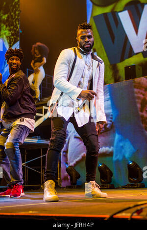 Jason Derulo gig à la Manchester Arena Banque D'Images