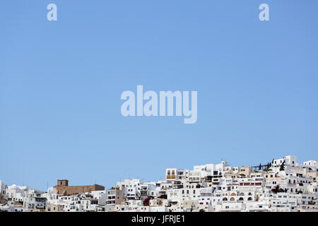 Mojacar, vieille ville, vue de loin, province d'Almeria, Andalousie, Espagne Banque D'Images