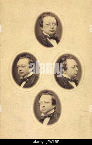 Alfred Benzon 1823-1884 par Budtz Müller Banque D'Images