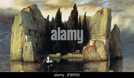 Arnold Böcklin - l'île des morts - WGA3029 Banque D'Images