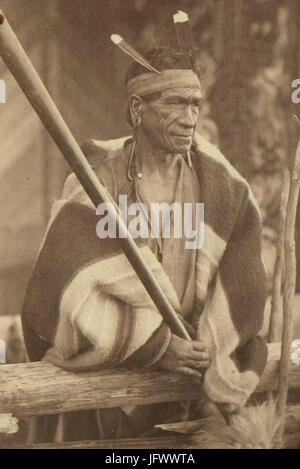 Les Maoris Chef au visage tatoué 1998-3177 Banque D'Images