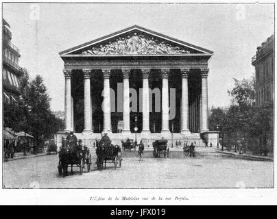 Clément Maurice Paris en plein air, BUC, 1897,142 L'Église de la Madeleine vue de la rue Royale Banque D'Images