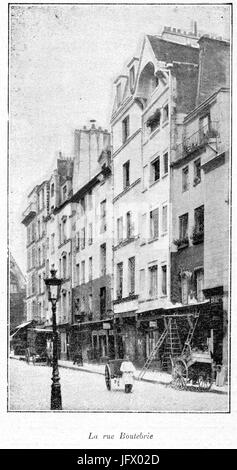 Clément Maurice Paris en plein air, BUC, 1897,170 La rue Boutebrie Banque D'Images