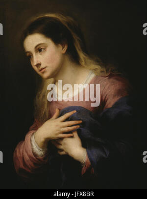 Bartolomé Esteban Murillo - La Vierge de l'Annonciation - Google Art Project Banque D'Images