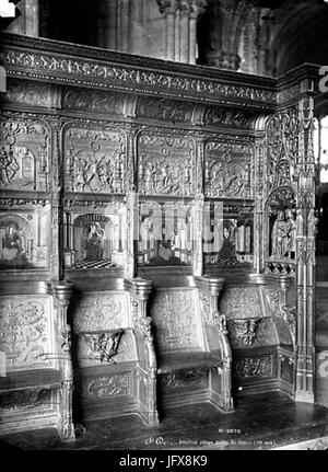 Basilique Saint-Denis - stalles du choeur et chaire - Saint-Denis - Médiathèque de l architecture et du patrimoine - APMH00002676 Banque D'Images