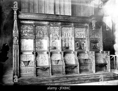 Basilique Saint-Denis - stalles du choeur et chaire - Saint-Denis - Médiathèque de l architecture et du patrimoine - APMH00002679 Banque D'Images