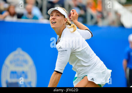 Angelique Kerber (Allemagne) à jouer sur le court central, Eastbourne, Aegon, 28 juin 2017 International Banque D'Images