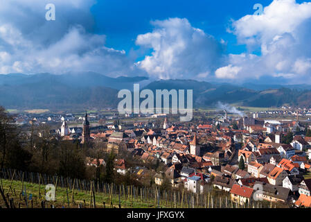 Vue de la ville de Gengenbach dans la région de la Forêt-Noire Banque D'Images