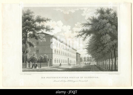 Polytechnische Schule Die à Hanovre. Kretschmer L. Thümling G. G. Lange 1850 Banque D'Images