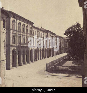 Die Wohngebäude des Friedrichplatzes zu Carlsruhe (rognée) 2 Banque D'Images