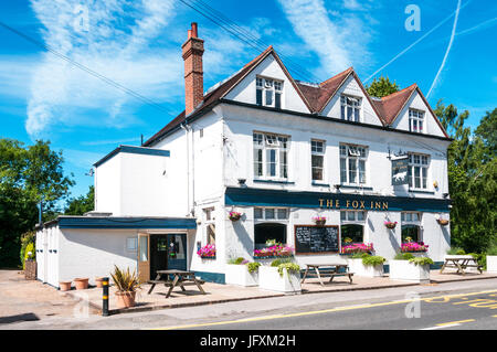 The Fox Inn Public House à Keston dans le Kent. Banque D'Images