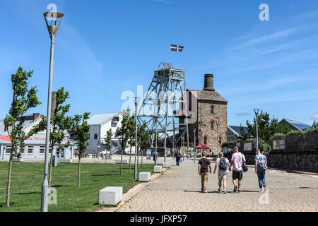 Site du patrimoine mondial de l'Heartlands à Cornwall. Banque D'Images