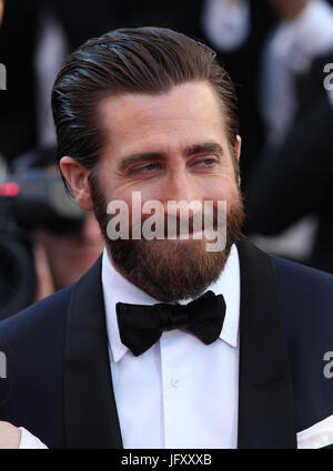 Jake Gyllenhaal assiste à l'Okja projection pendant le Festival du Film de Cannes 70e congrès annuel au Palais des Festivals le 19 mai 2017 à Cannes, France. Banque D'Images