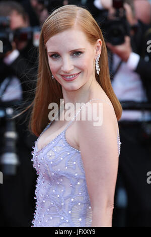 Jessica Chastain, membre du jury assiste à l'Okja le dépistage au cours de la 70e assemblée annuelle du Festival du Film de Cannes au Palais des Festivals le 19 mai 2017 à Cannes, France. Banque D'Images