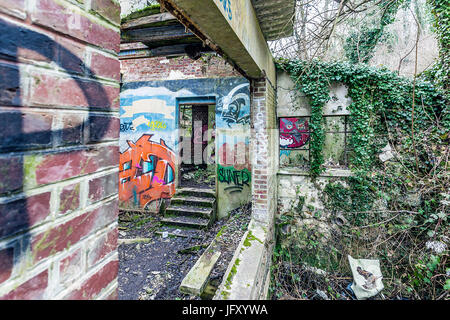 Urbex usine abandonnée. Banque D'Images