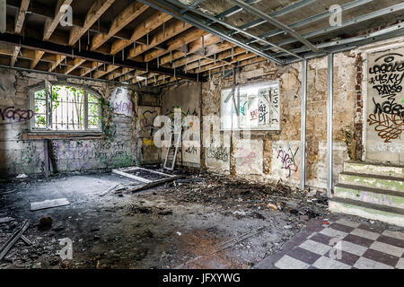 Urbex usine abandonnée. Banque D'Images