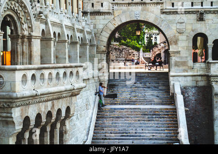 Du Bastion des Pêcheurs, Budapest, Hongrie Banque D'Images