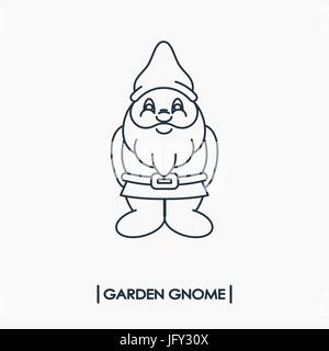L'icône de gnome de jardin Illustration de Vecteur