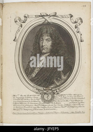 Par Nicolas de Larmessin Estampes.f192.Jean-Baptiste Colbert, contrôleur général des finances de France Banque D'Images