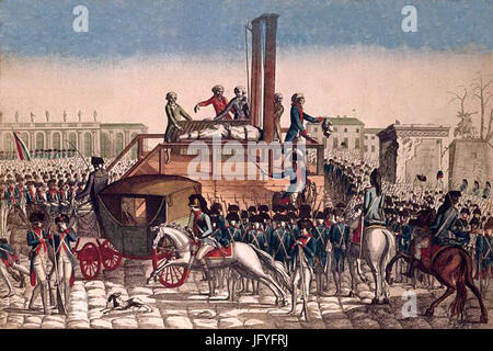 Exécution de Louis XVI Carnavalet Banque D'Images