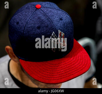 Houston, TX, USA. 2 juillet, 2017. Une vue générale des Yankees de New York au cours de la hat patriotique MLB match entre les Yankees de New York et les Astros de Houston au Minute Maid Park de Houston, TX. John Glaser/CSM/Alamy Live News Banque D'Images