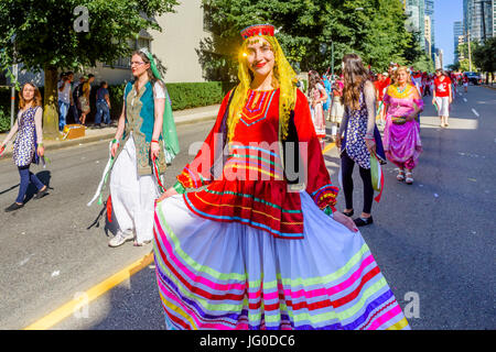 Vancouver, Canada. 30Th May, 2017. Canada 150, Parade de la fête du Canada, Vancouver, Colombie-Britannique, Canada. Crédit : Michael Wheatley/Alamy Live News Banque D'Images