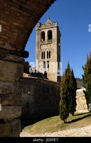 Justa et Rufina église, Prats de Mollo, la Preste, Vallespir, Pyrénées Orientales, Languedoc-Roussillon, France Banque D'Images