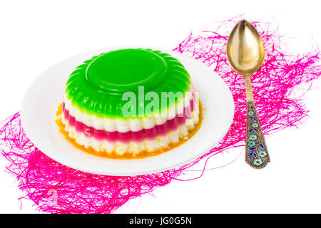 Facile à faibles calories desser : fruits et baies de paraffine. Studio Photo Banque D'Images