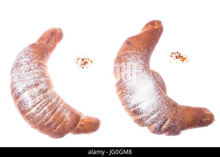 Gâteau à la forme de croissant. Ramadan l'alimentation. Studio Photo Banque D'Images