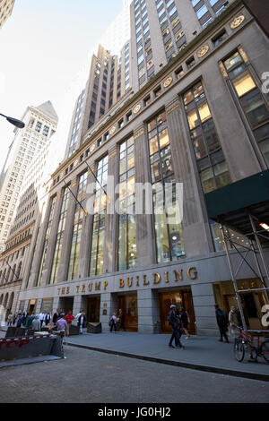 40 Wall street le trump building New York USA Banque D'Images