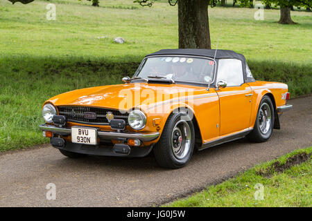 1975 Triumph TR6 Mark Woodward Événements classique, Classic cars, & véhicules vintage. Banque D'Images