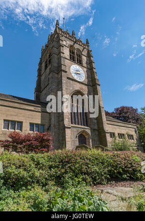 La magnifique cathédrale de Bradford, en plein cœur de la ville de Bradford, West Yorkshire, UK, été 2017 Banque D'Images