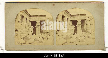 Francis Frith 2818 -189829 - Vues en Egypte et la Nubie - n. 385 - Vue de l'Medeenet Kaboo Banque D'Images