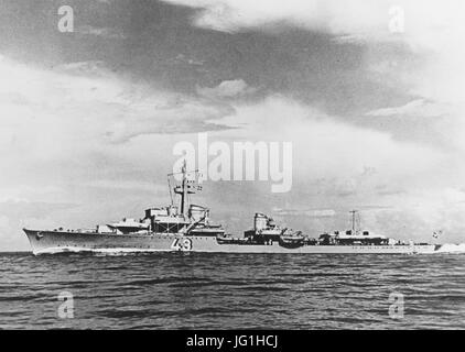 Destroyer Allemand Z 21 Wilhelm Heidkamp en cours c1939 Banque D'Images